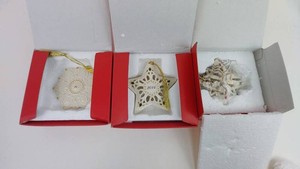 Christmas Ornaments - Lenox Holiday Ornaments (Lot of 3)