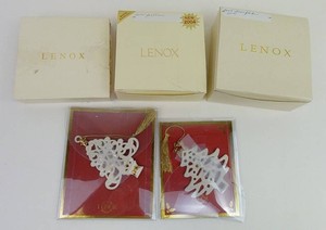 Christmas Ornaments - Lenox Porcelain Mixed Lot (Lot of 5)