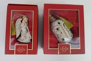 Christmas Ornaments - Lenox 2023 Annual & 2022 Heavenly Angel (Lot of 2)