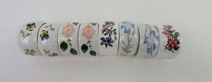 Napkin Rings - Villeroy & Boch Floral Botanical Set (Lot of 8)