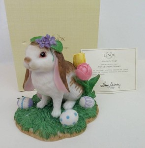 Easter Bunny Figurine - Lenox Sweet Spring Bunny SKU 618661