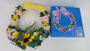 Wreaths - Floral & Jingle Bell Decor (Lot of 2)
