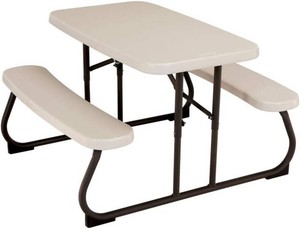 LIFETIME Kids Picnic Table, Foldable Outdoor