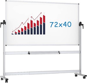 $189 VIZ-PRO Double-Sided Whiteboard 72x40