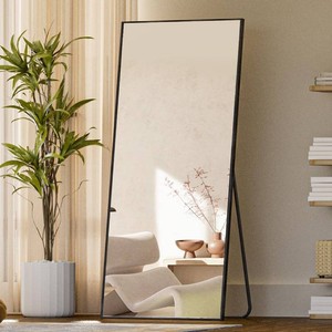 $128 Koonmi 71x26 Floor Mirror with Stand