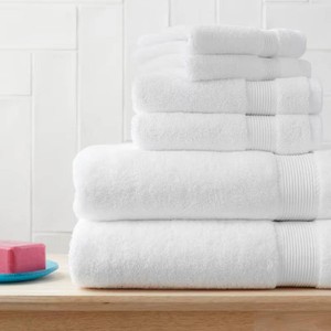 HygroCotton White 6-Piece Bath Towel Set