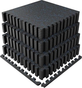 $270 PRAISUN 0.6 Thick Rubber Gym Flooring