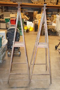 Metal Tripod Under Hoist Screw Jack Stands