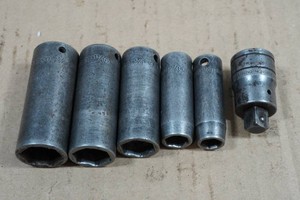 Snap-On Tools 38 Drive Deep Impact Sockets - SAE - with Adapter