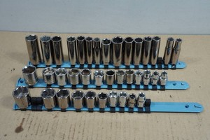 38 Drive Sockets on Rails - SAEMetric, DeepShallow - Many Craftsman