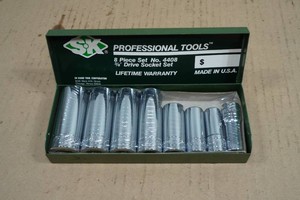 NEW S-K Tools 38 Drive Sockets in Case