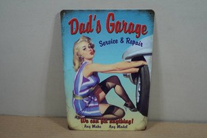 Novelty Vintage Style Metal Sign - Dads Garage