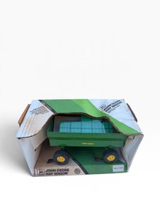 ERTL John Deere Hay Wagon w Hay Bales  116 Scale Diecast Farm Toy  Original Box
