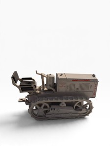 Vintage Caterpillar Twenty 2-Ton Crawler Tractor  Gray Diecast Farm Toy  Tracked Model