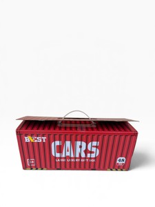 B-ST CARS 48-Piece Die-Cast Toy Car Set with Parking Garage Playmat & Storage Box