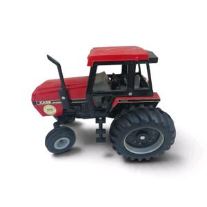 vintage 116 scale Ertl Case International 2594 die-cast toy tractor with an enclosed black and red cab