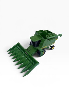 John Deere 9600 Combine Harvester Farm Toy  Corn Head  Green & Yellow  Unboxed