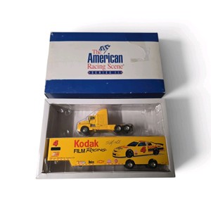 164 scale The American Racing Scene Series II Sterling Marlin  Kodak Film Racing Team Transporter set by Racing Champions.