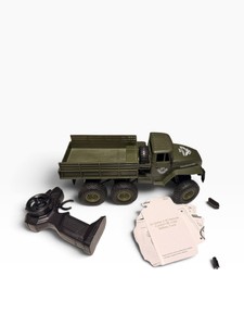 JJRC Transporter-7 6x6 RC Military Cargo Truck  2.4GHz Off-Road  Remote, Charger & Box