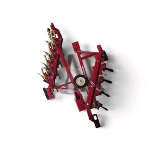 Vintage 116 scale International Harvester (IH) 4-bottom plow made by ERTL.