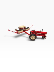 Farmall 350 Tractor with International 900 Cyclo 4-Row Planter  Diecast Farm Toy Set