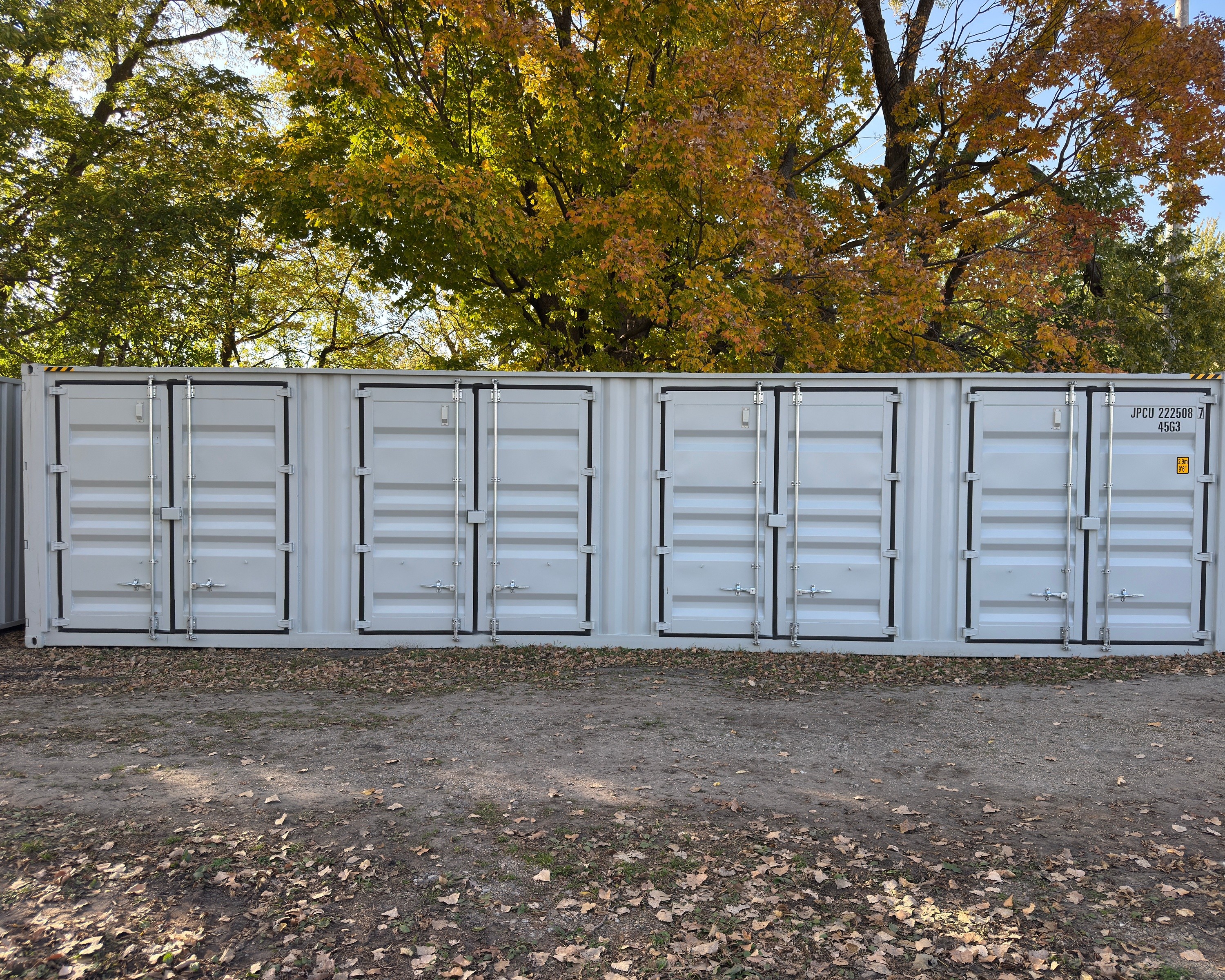 JPCU2225087  Shipping Container with 2 Side Doors, 40HC, Single Trip (Voler)