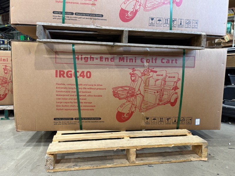 2026 SDLANCH Electric Tricycle Mini Golf Cart (MGC40) - Green (optional assembly service available)
