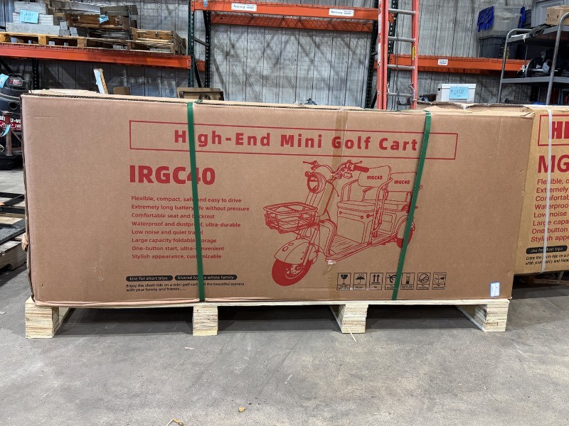 2026 SDLANCH Electric Tricycle Mini Golf Cart (MGC40) - Purple (optional assembly service available)