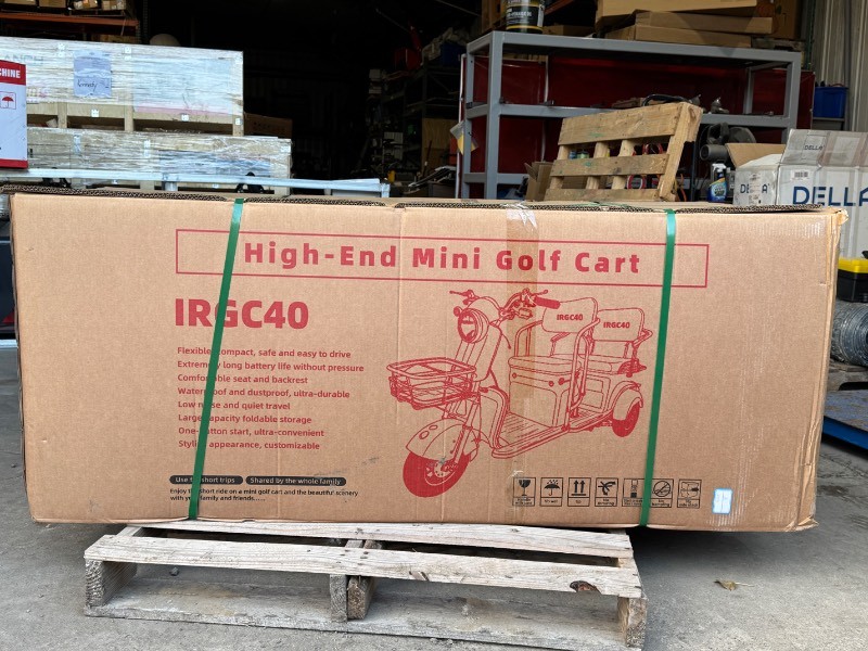 2026 SDLANCH Electric Tricycle Mini Golf Cart (MGC40) - Green (optional assembly service available)