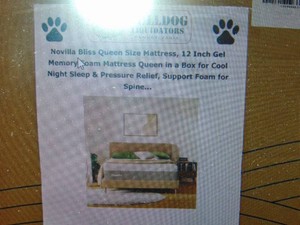 Novilla Bliss Queen Size Mattress 12 Inch Gel Memory Foam Mattress Queen