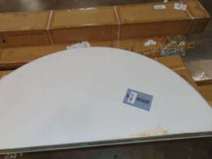 60 Inch Round Folding Table, Heavy-Duty Plastic, Granite White, Commercial Grade