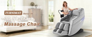 Furnimat 2026 SL- Track Massage Chair Full Body 3d Light Gray ASK-310