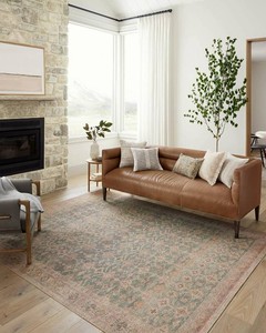 Loloi Angela Rose Aubrey AquaSand 7-6 x 9-6 Area Rug