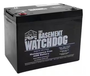 The Basement Watchdog Maintenance Free (AGM) Standby Battery for Backup Sump Pumps (BW-27AGM)