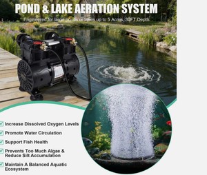Goldlife Upgrade A3 Pond Aerator, 1HP 7CFM Aerartion System for Up to 5 Acre ...