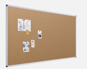 VIZ-PRO Large Cork Bulletin Board, 96x48