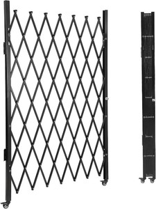 GarveeTech Single Folding Security Door, 85 in H x 95 in W Portable Flexible Expandable Fence Gate