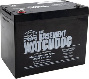 The Basement Watchdog Maintenance Free (AGM) Standby Battery for Backup Sump Pumps (BW-27AGM)