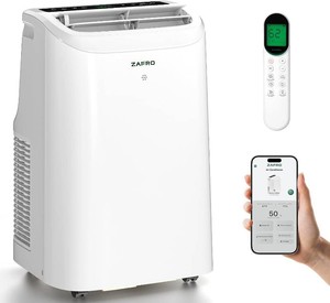 ZAFRO Portable Air Conditioners, 12000 BTU (8000 BTU SACC)  Drainage-free Portable AC Unit