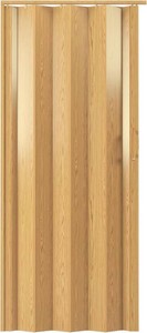 Studio Series 48 x 80 PVC Foldable Accordion Door, Golden Oak