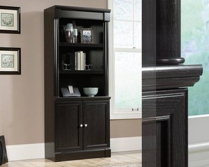 Sauder Palladia 72 in. Tall Wind Oak Particle Board Rectangular 29 in. 5 -Shelf Bookcase with Adjustable Shelf