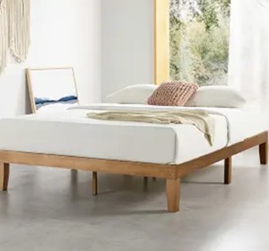 Queen Mellow Naturalista Classic Was new unopened  12 Inch Solid Wood Platform Bed with Wooden Slats