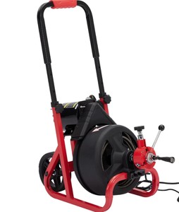 Garvee 75Ft x 12 Inch Drain Cleaner Machine - Auto-Feed Electric Drain Auger for 2 to 4 Inch Pipes, Sewer Snake