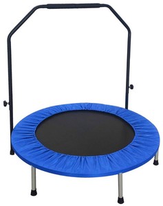 Fitness Trampoline with or Without Adjustable Handle, 300-Pound Capacity
