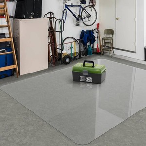 Area Floor Mat for Home, 69 Large Transparent No Slip Vinyl Area Mat