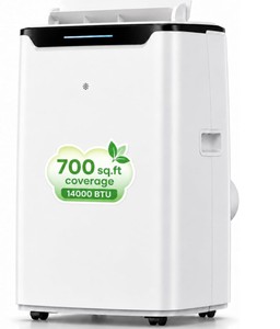Portable Air Conditioner, 14000 BTU Fast Cooling for Large Rooms up to 700 Sq.Ft,
