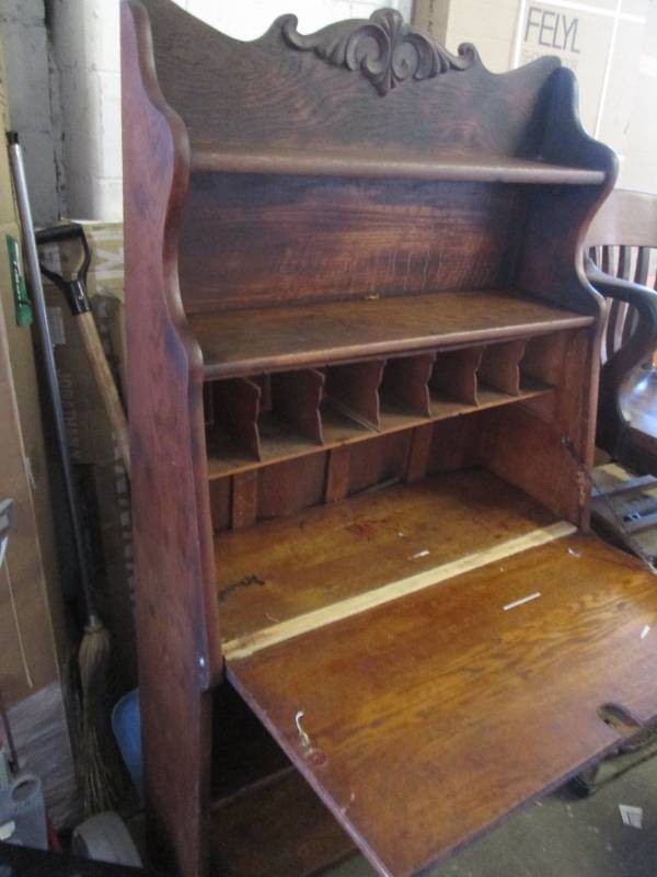 Pull down secretary desk, 5 feet tall