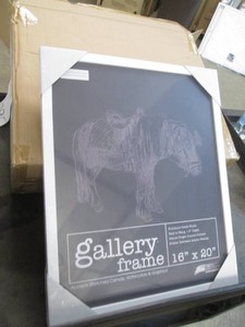 4 Pack of new Gallery deep wood frames, 16 x 20 inches white