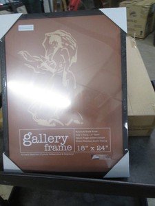 4 Pack of new Gallery deep wood frames, 18 x 24 inches black