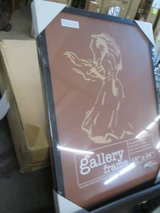 4 Pack of new Gallery deep wood frames, 16 x 20 inches white